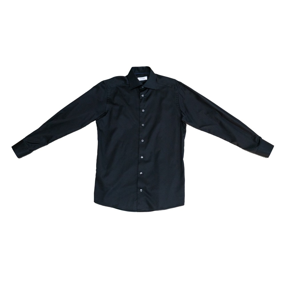 ETON Contemporary Fit Black Signature Twill Shirt – Size 38 EU /‎ 15 US / Size M